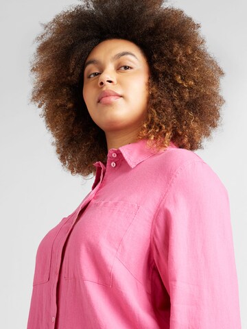 ONLY Carmakoma Bluse 'CARO' in Pink