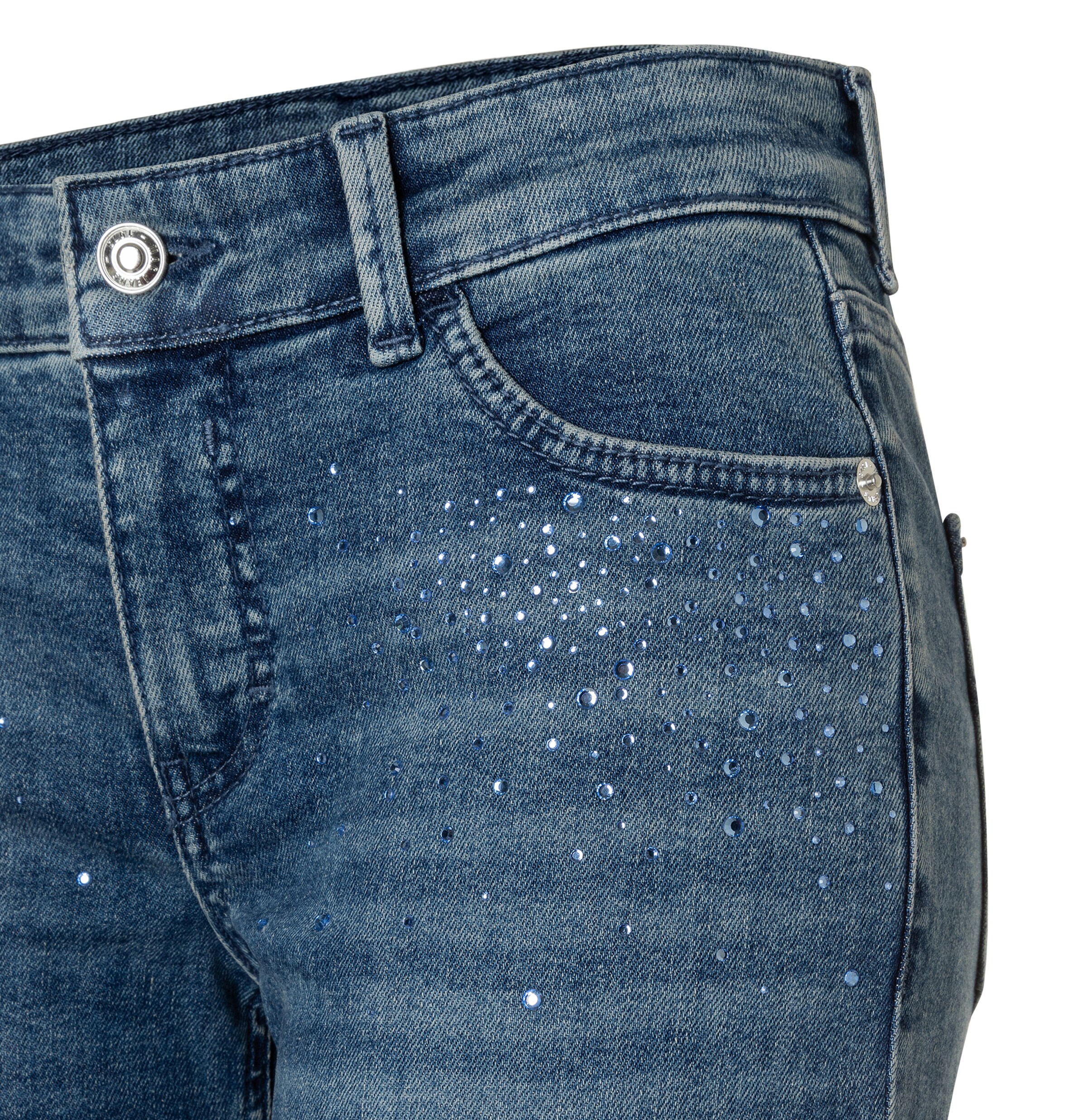Coupe slim Jean 'Carrie' MAC en bleu