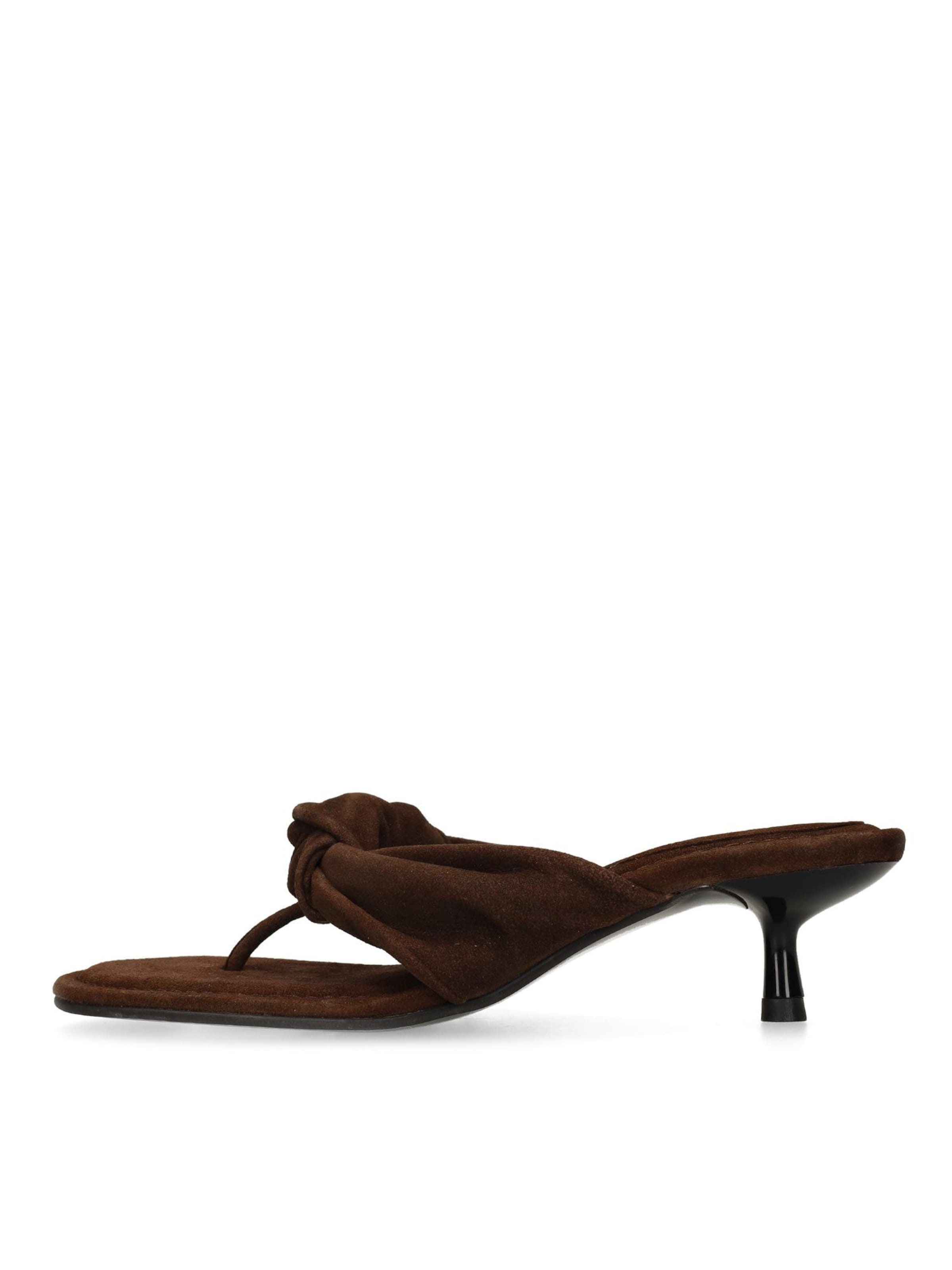 Tongs SACHA en marron