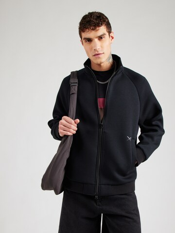 Iriedaily Sweatjacke 'Enzo' in Schwarz: Vorderseite