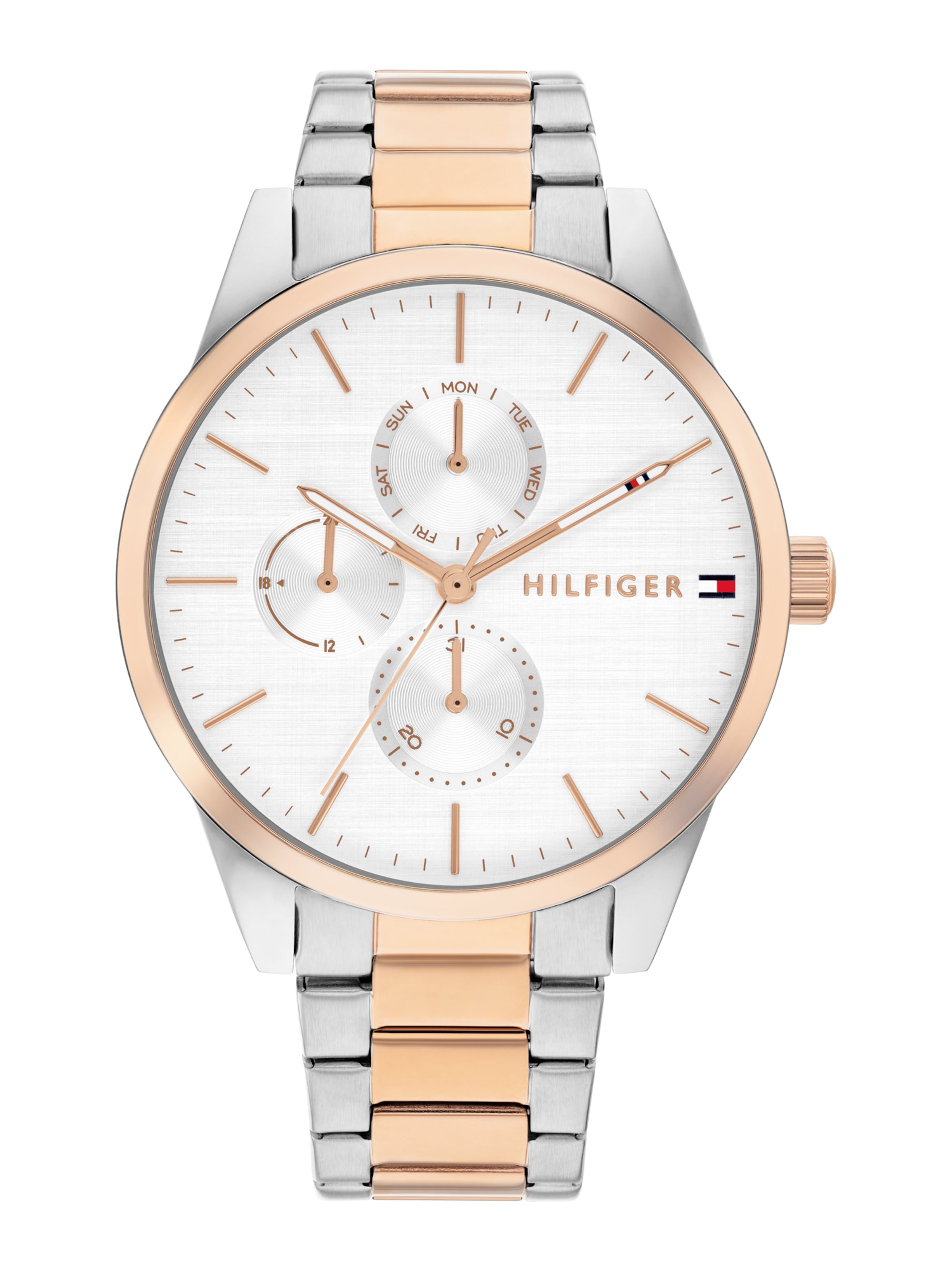 TOMMY HILFIGER Analogna ura 'CAMILLE' | srebrna barva