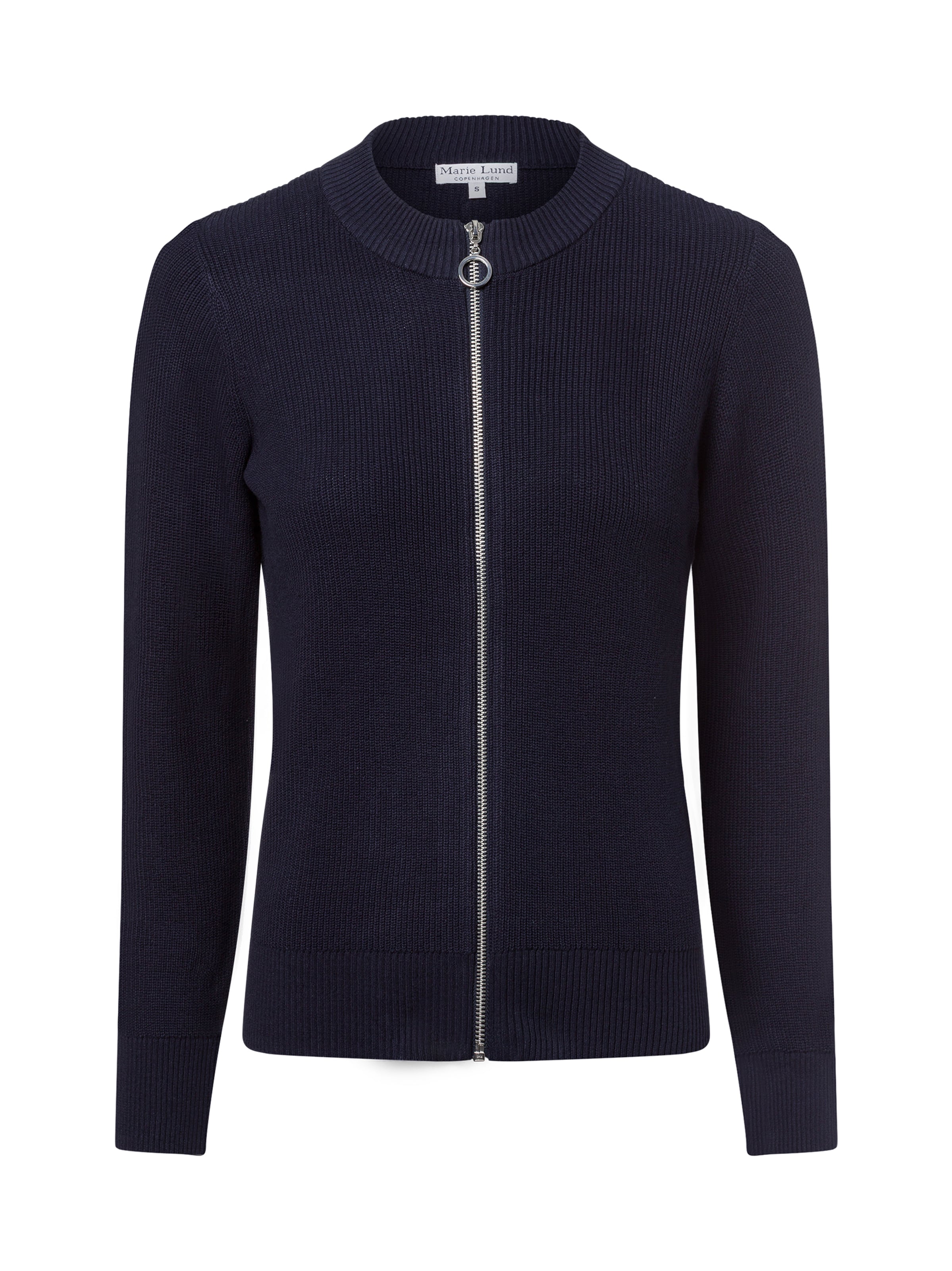 Marie Lund Strickjacke in Blau: Vorderseite