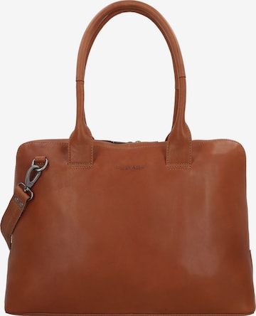 Plevier Shoulder Bag 'Canton ' in Brown: front