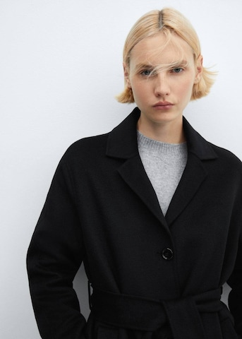 MANGO Between-Seasons Coat 'Cuca' in Black