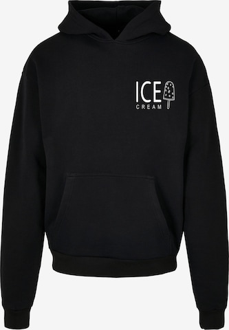 Merchcode Sweatshirt 'Ice Cream' in Zwart: voorkant
