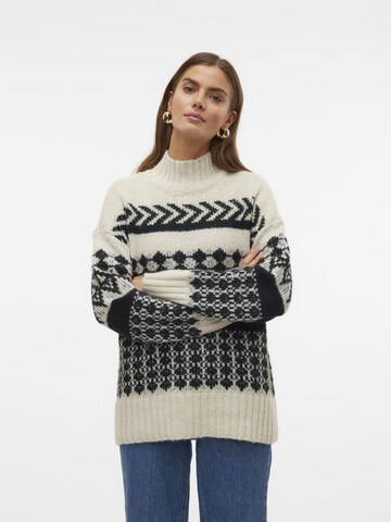 VERO MODA Trui 'AMPLE' in Wit: voorkant