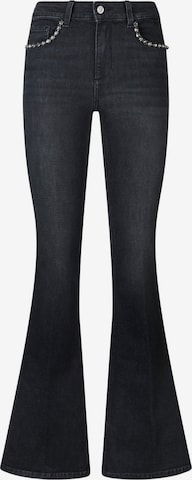 Liu JoFlared/zvonoliki kroj Traperice - crna boja: prednji dio