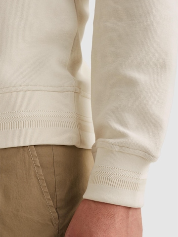 PME Legend - Sudadera 'PME LEGEND - Sweatshirt with artwork and ribbed collar' en beige