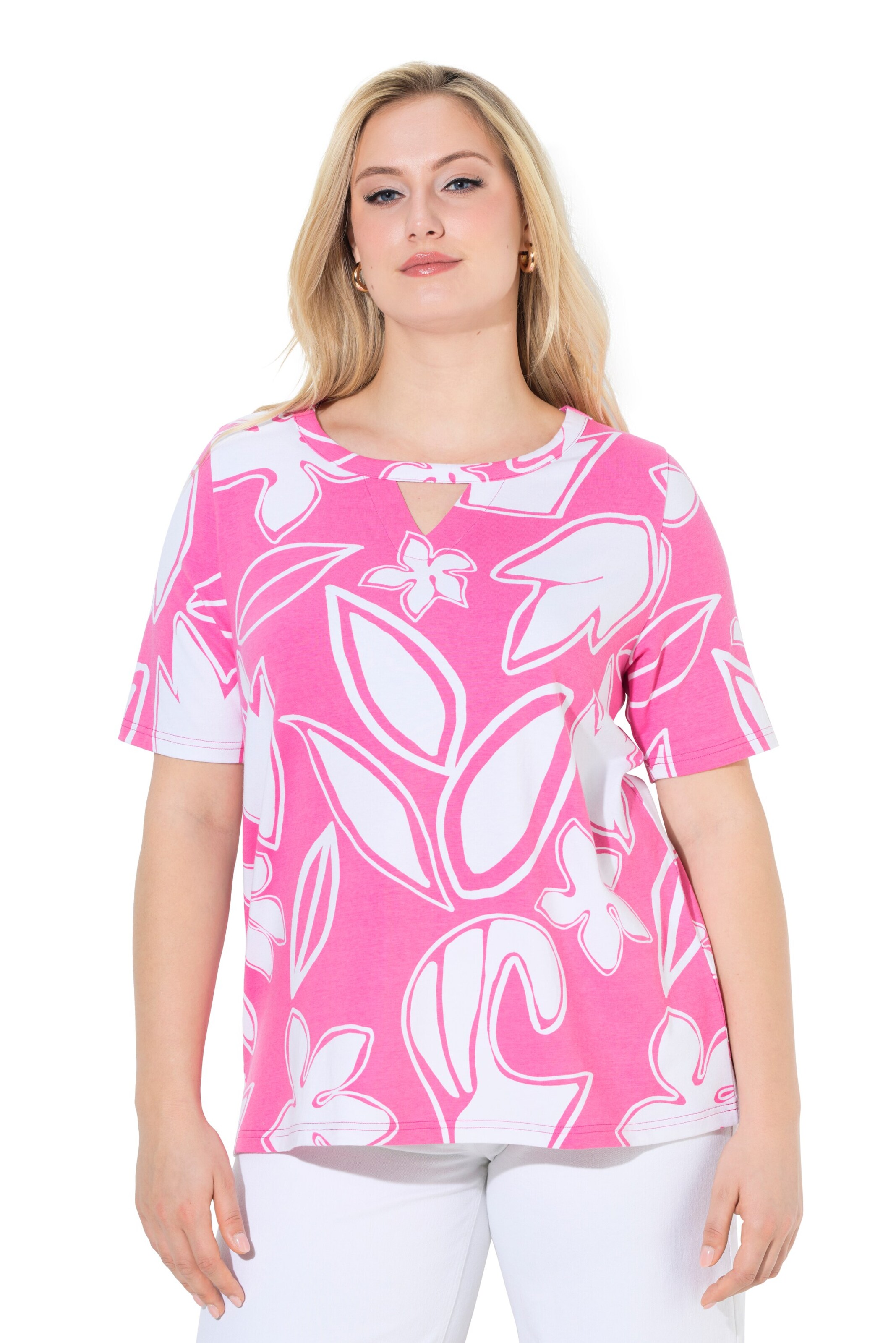 Ulla Popken Shirt in Pink: Vorderseite