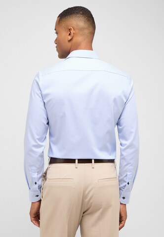 ETERNA Slim fit Button Up Shirt in Blue