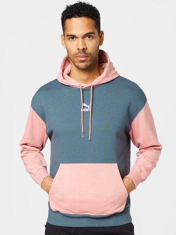 PUMA Sweatshirt in Blauw: voorkant