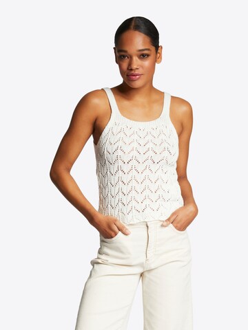 Rich & Royal Knitted Top in White