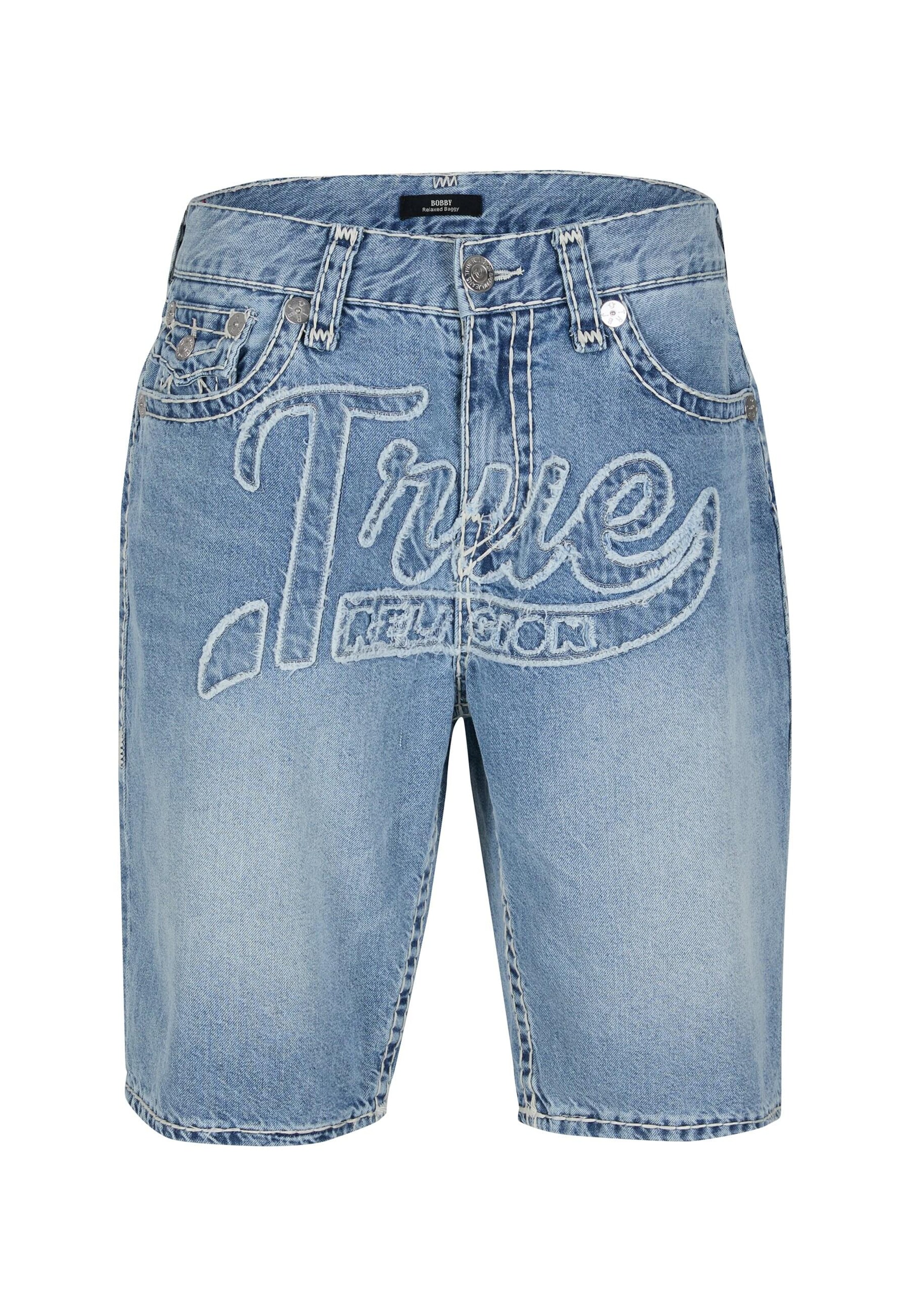 True Religion Regular Shorts 'Bobby Super Y' in Blau: Vorderseite
