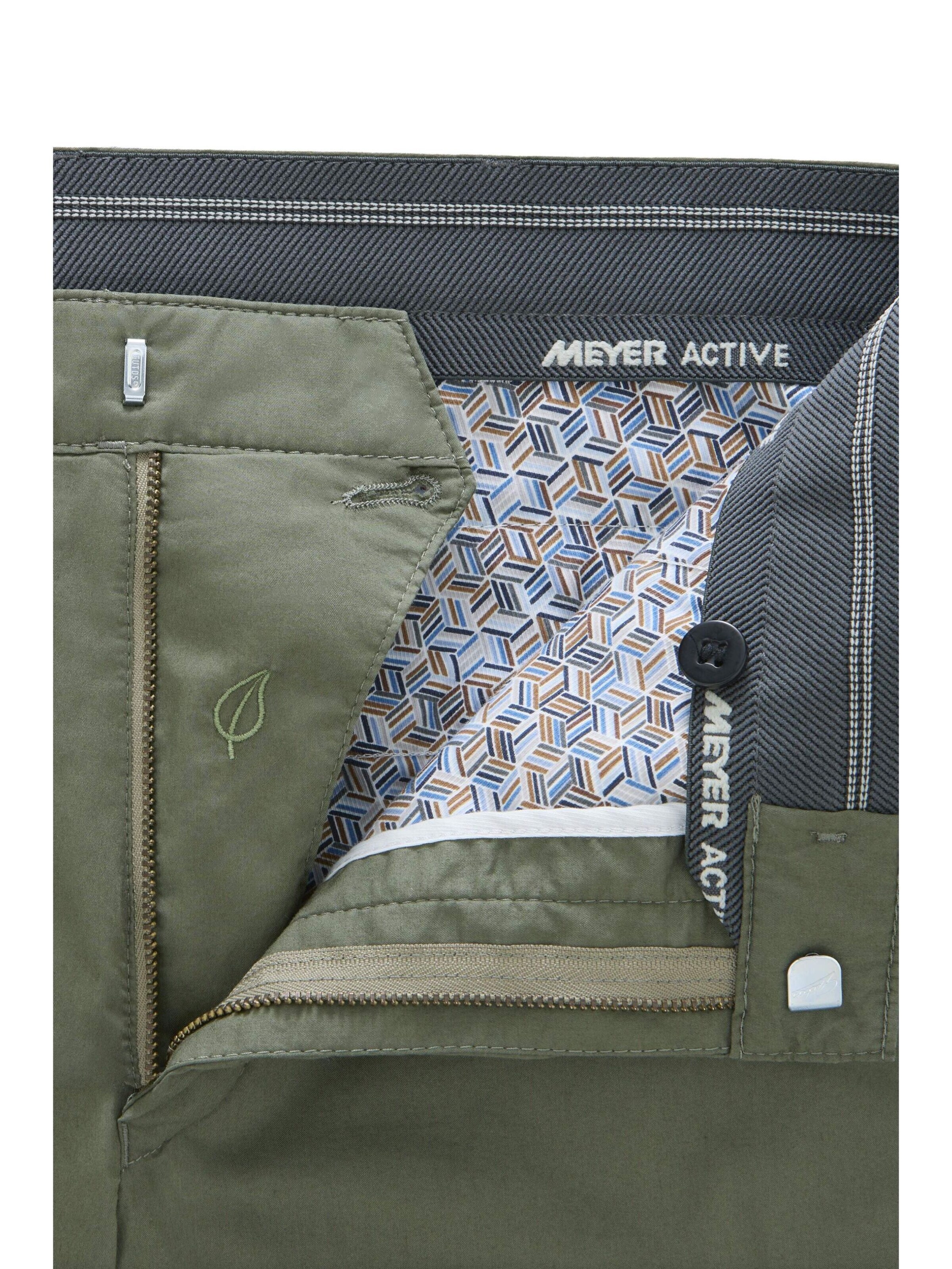 MEYER Regular Chinohose 'Bonn 1-8137' in Grün