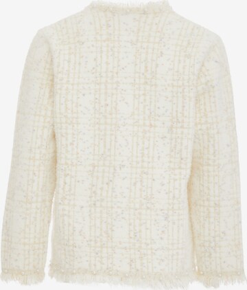 CARNEA Knit Cardigan in White