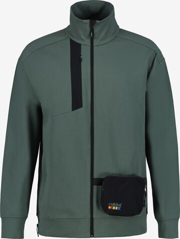 Rukka Sports sweat jacket 'Puso' in Green: front