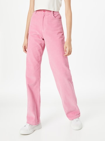 Thinking MU - Loosefit Pantalón 'THERESA' en rosa: frente