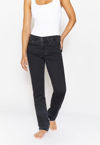 Angels Slimfit 5-Pocket Jeans in Grau: Vorderseite