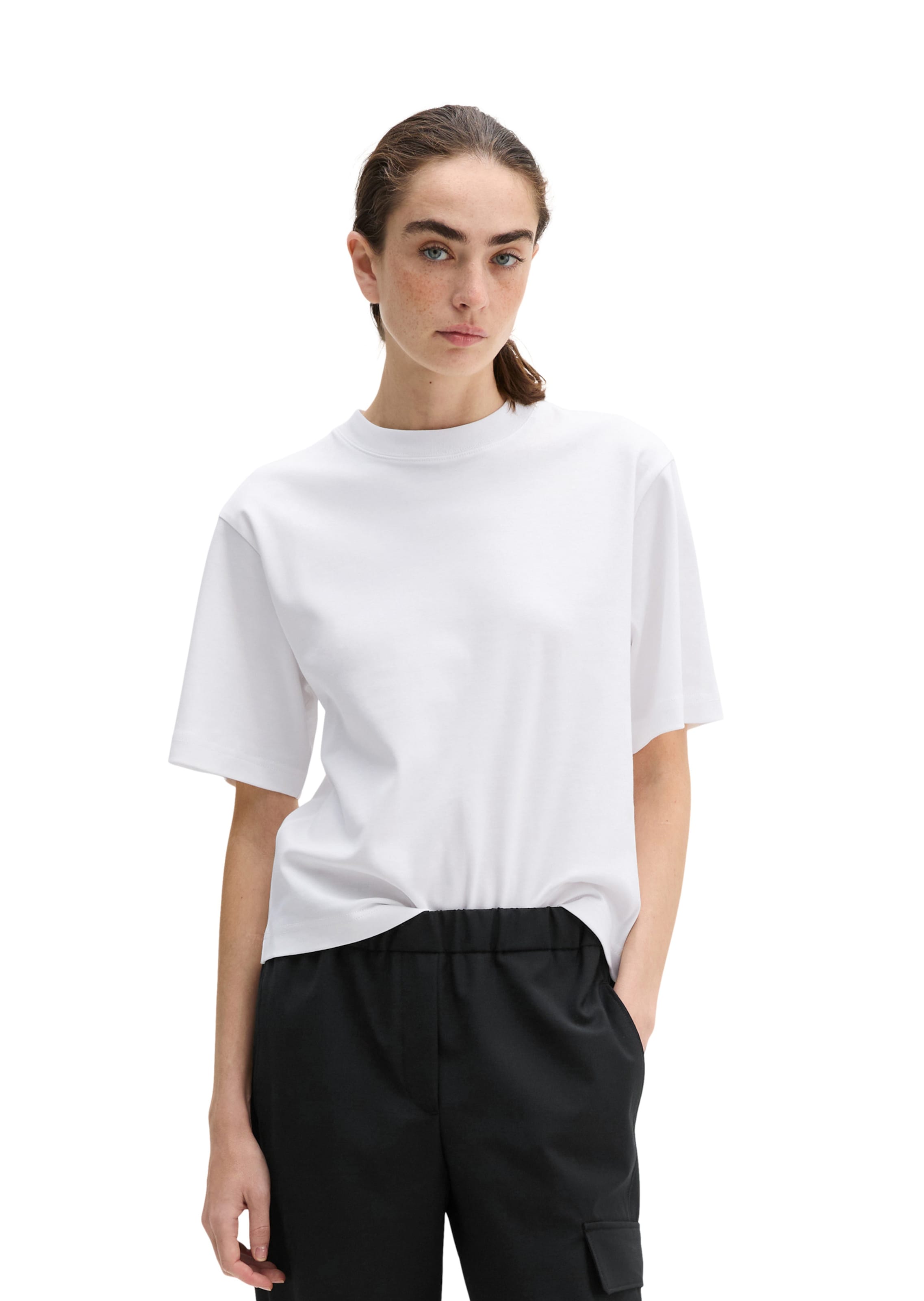 Marc O'Polo Shirt in Wit: voorkant