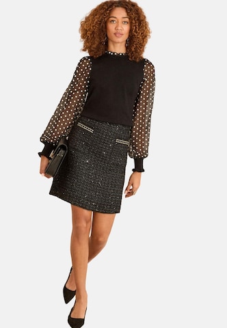 love & roses Pullover in Schwarz: Vorderseite