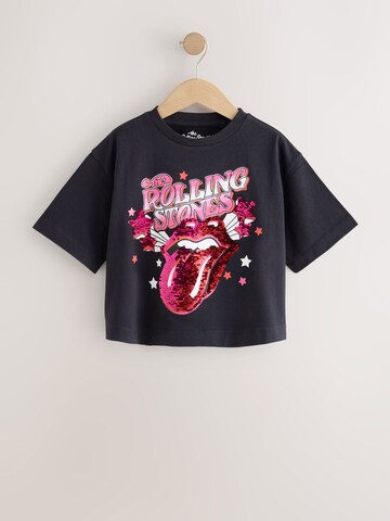 Next - Camiseta 'Sequin Rolling Stones' en negro