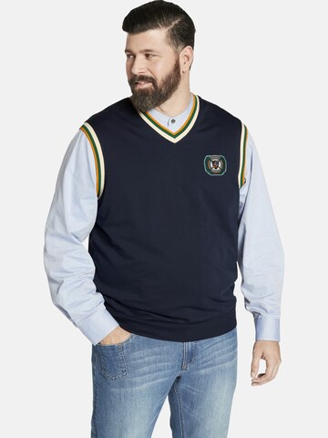 Sweat-shirt ' Earl Naomham ' Charles Colby en bleu : devant