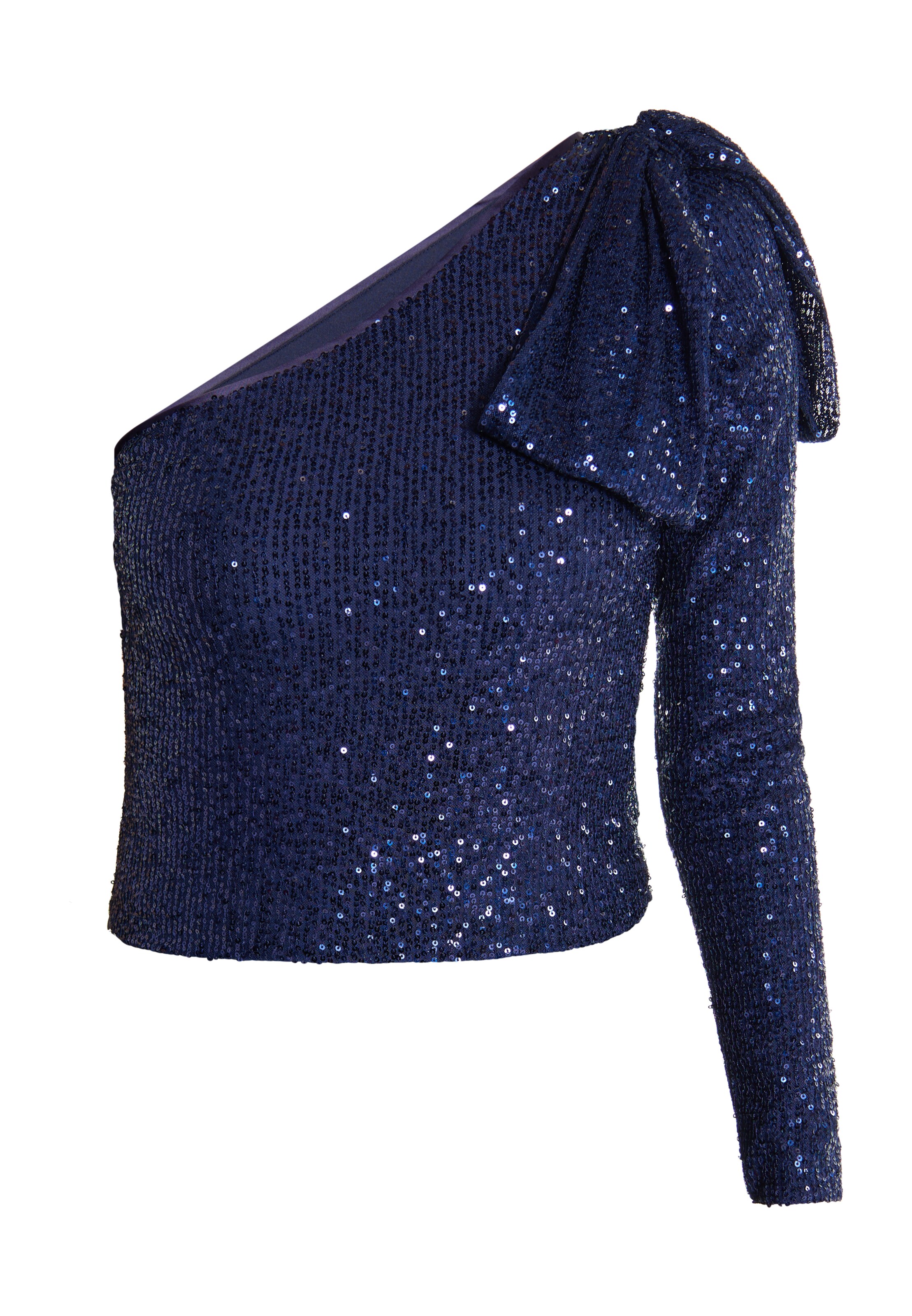 Camicia da donna 'Nascita' di faina in blu: frontale