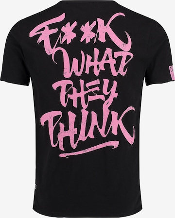 T-Shirt 'MT WHAT' Key Largo en noir