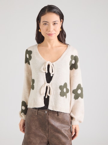 Geacă tricotată 'Am44elie' de la Hailys pe bej: față