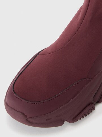 STEVE MADDEN - Sapatilhas altas 'Vrooms-E' em vermelho