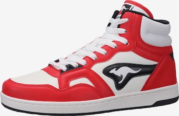 KangaROOS High-Top Sneakers in Red: front