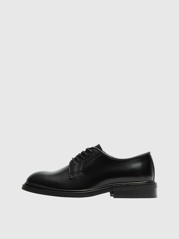 SELECTED FEMME Snøresko i sort: forside