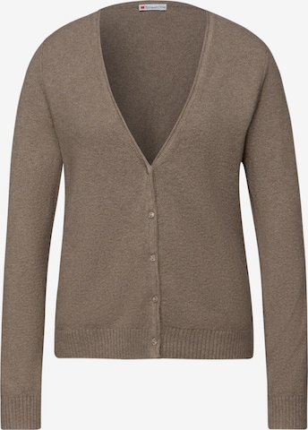 STREET ONE Strickjacke in Braun: Vorderseite