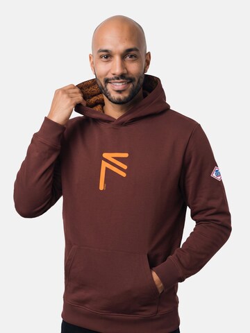 FORSBERG Sweatshirt 'Runarson Hoodie' in Red: front