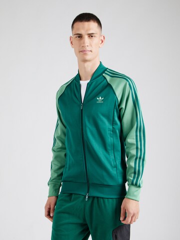 Giacca di felpa 'Adicolor Classics Sst' di ADIDAS ORIGINALS in verde: frontale