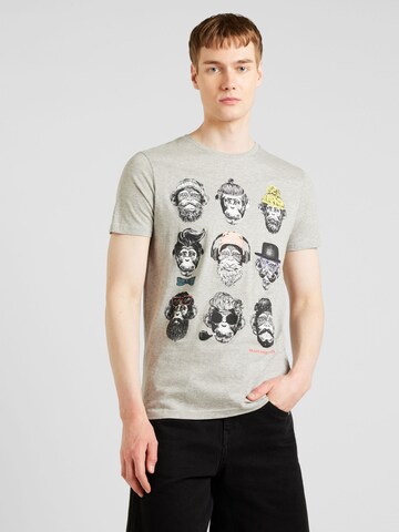 T-Shirt 'LIBERA' BRAVE SOUL en gris : devant