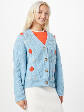 NUÉ NOTES Knit Cardigan 'Murray' in Blue: front