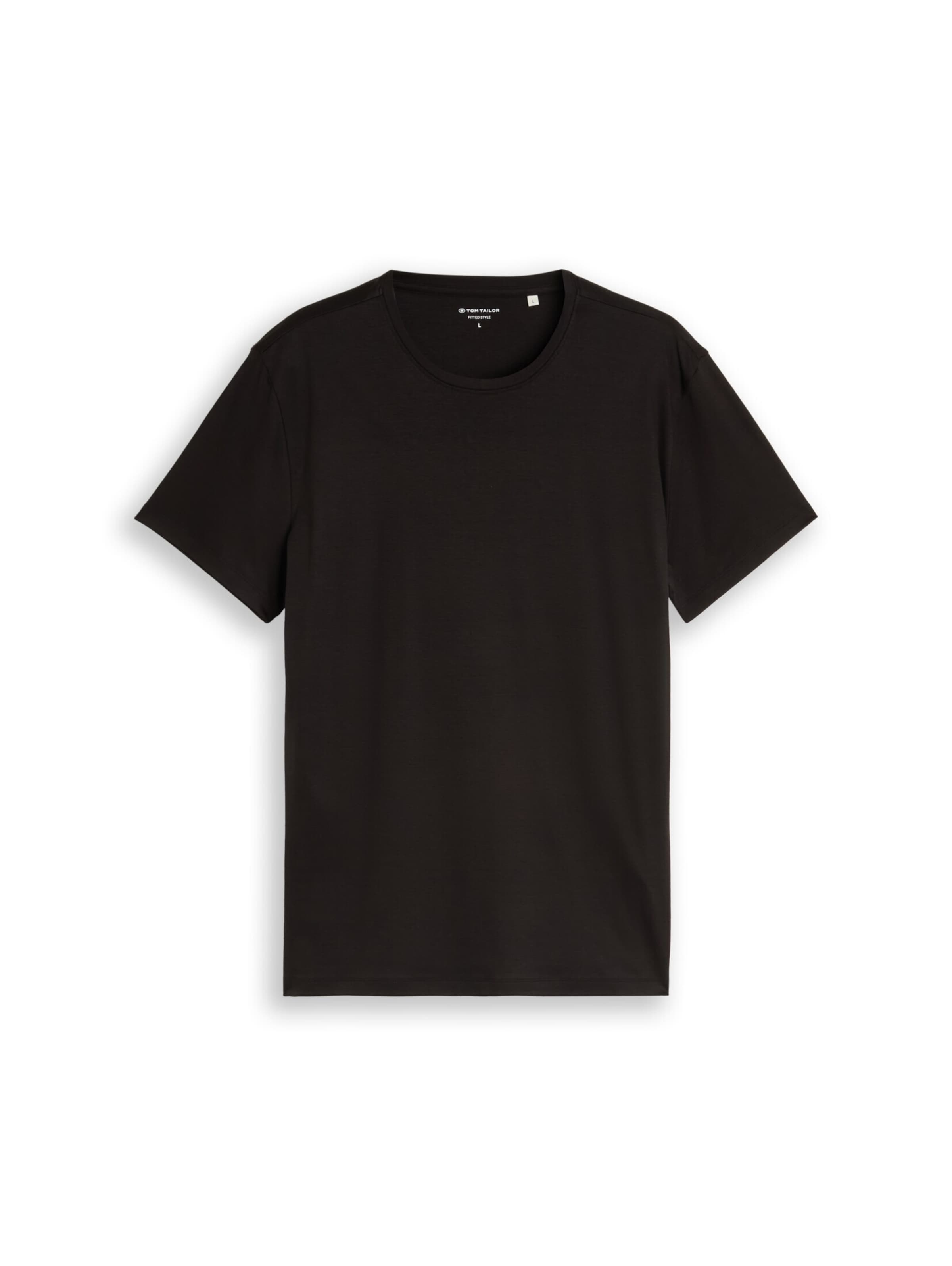 TOM TAILOR T-Shirt in Schwarz: Vorderseite