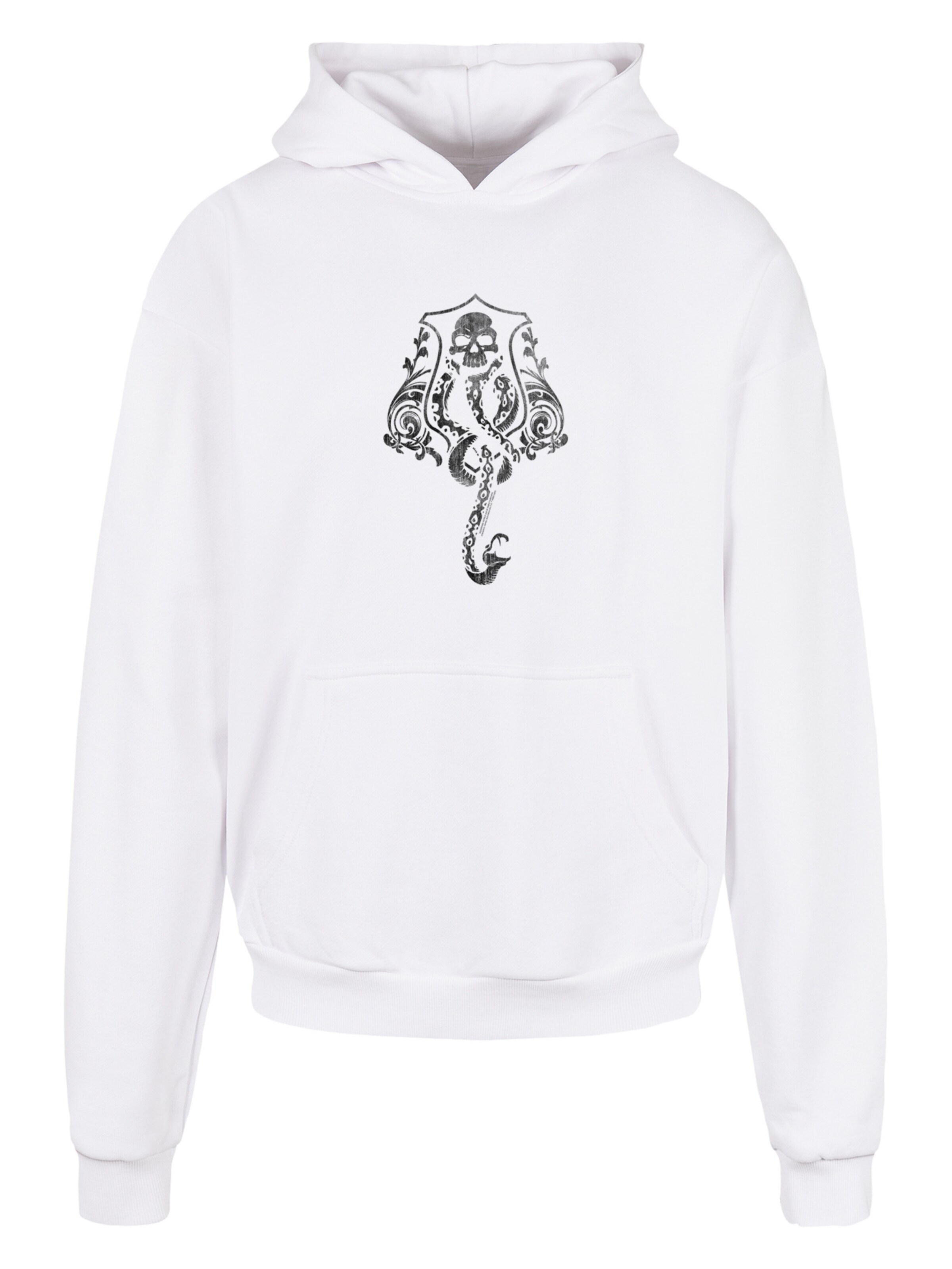 F4NT4STIC Sweatshirt 'Harry Potter Dark Mark Crest' in Weiß: Vorderseite