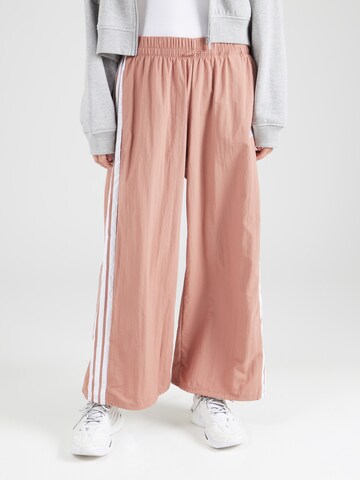 ADIDAS SPORTSWEAR Wide leg Παντελόνι φόρμας σε ροζ: μπροστά