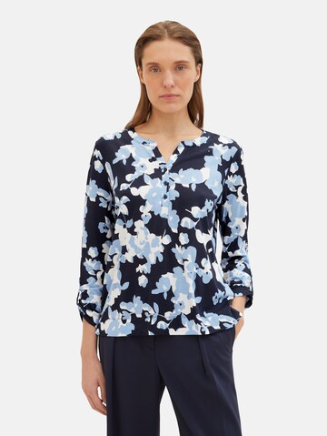 TOM TAILOR Shirt in Blauw: voorkant