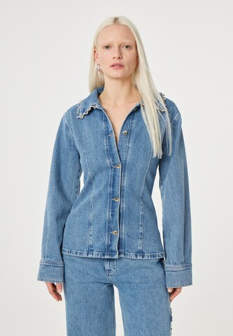 Chemisier Fabienne Chapot en bleu : devant