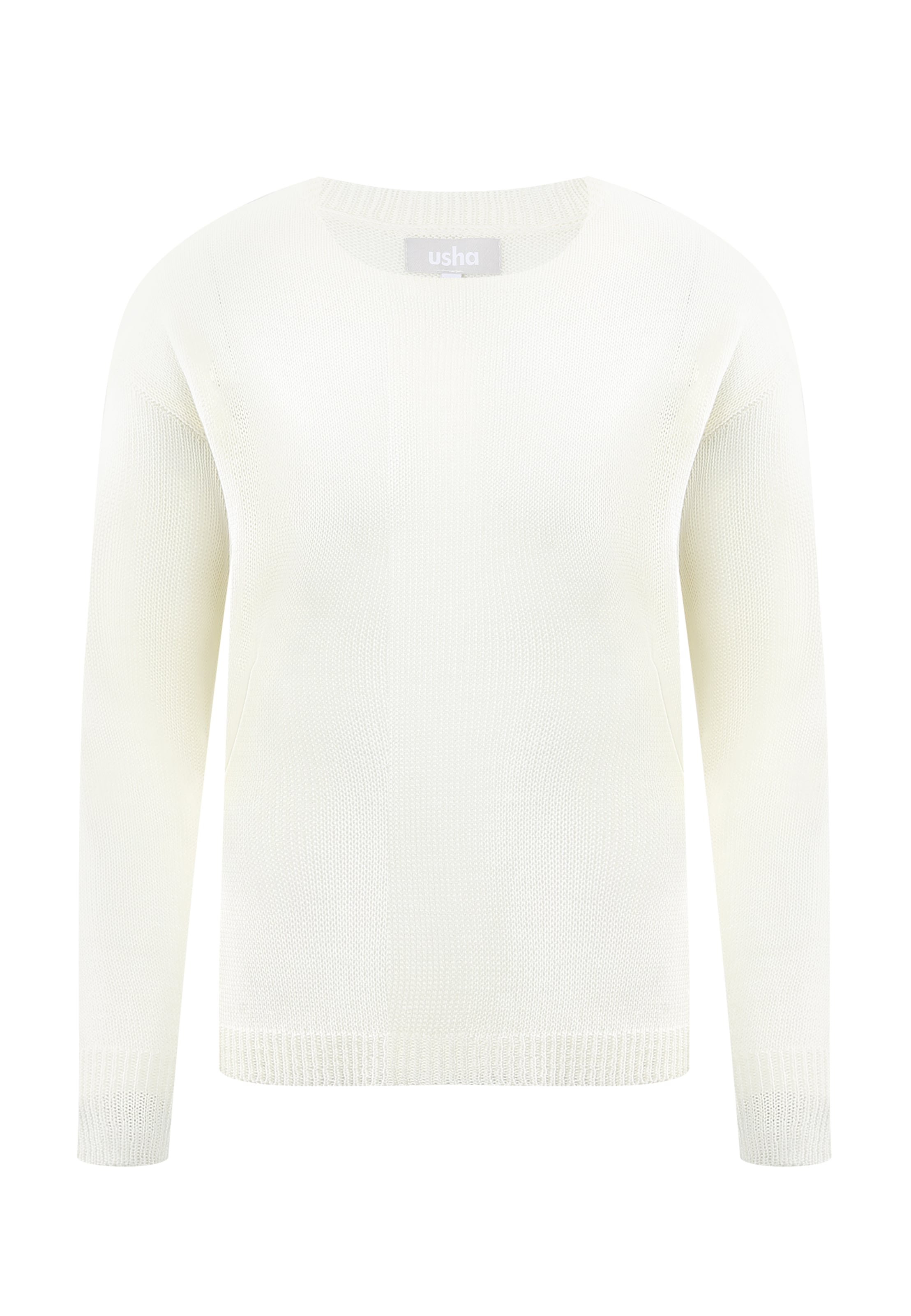 Pull-over Usha en blanc : devant
