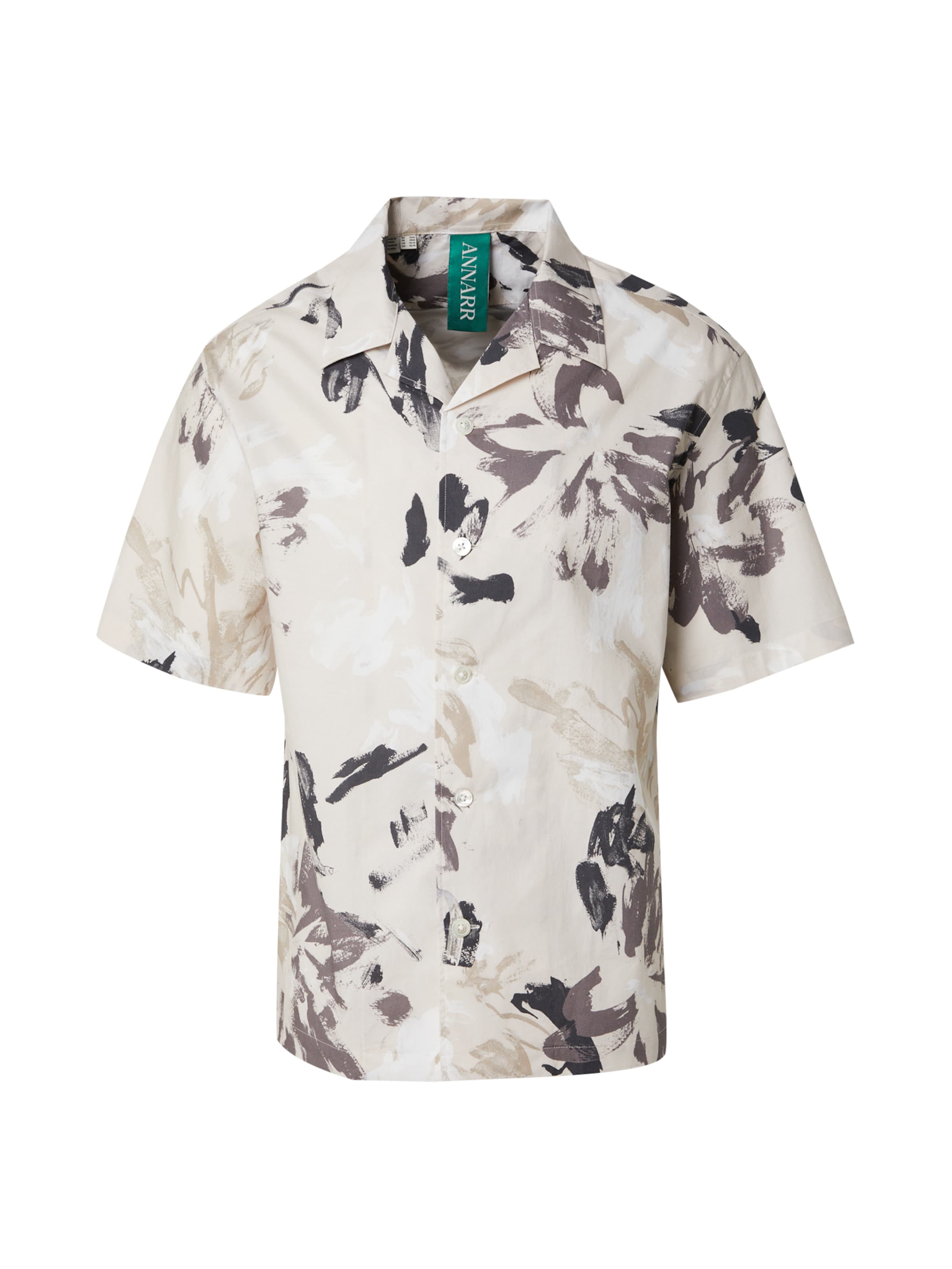 ANNARR Regular fit Button Up Shirt 'ANRALFRED' in Beige: front