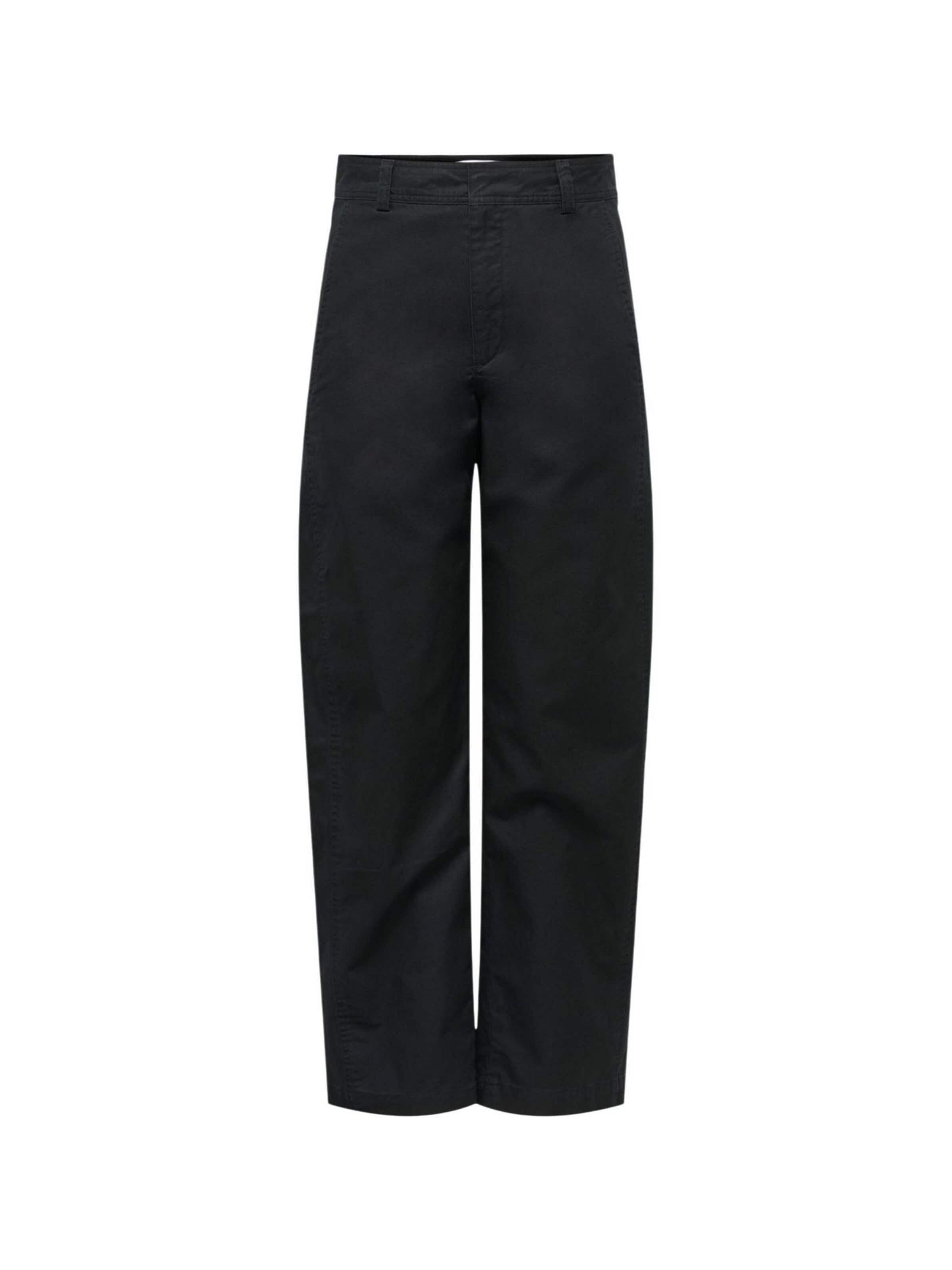 Wide leg Pantaloni 'Jdyselma Hw Barrel Pant Pnt 15367918' di Jaqueline de Yong in nero: frontale