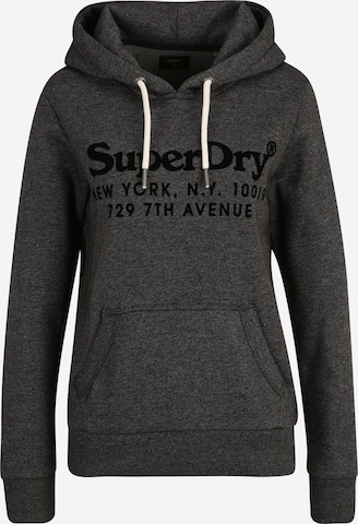 Superdry Sweatshirt 'Venue Interest' in Black: front