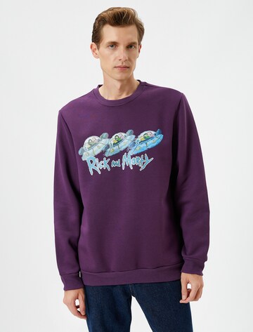 Koton Sweatshirt in Lila: Vorderseite
