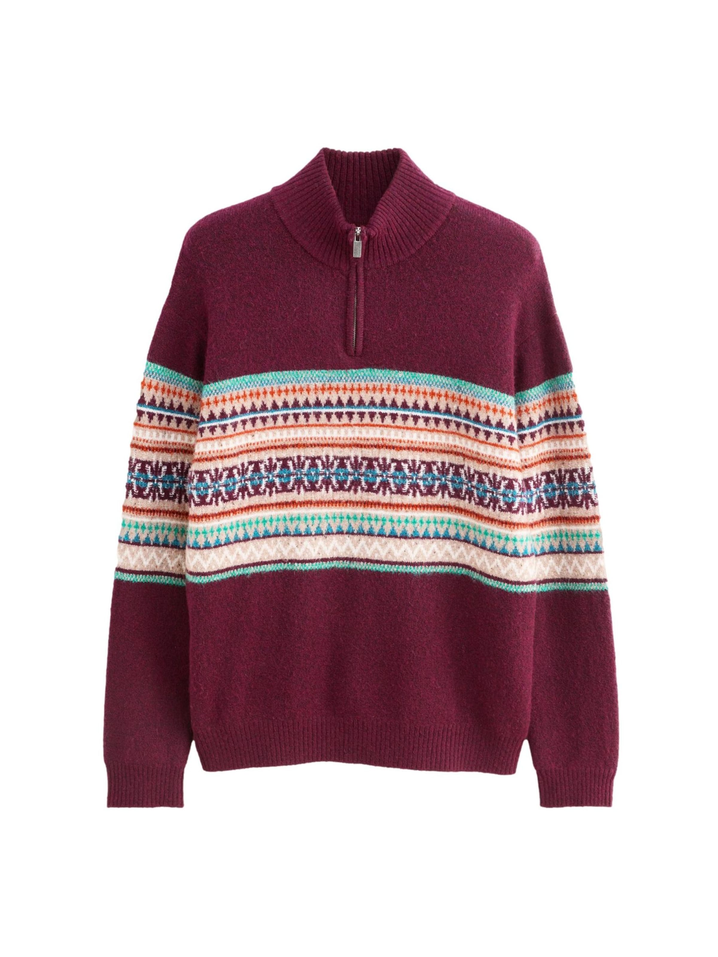 Next Svetr - béžová / tyrkysová / světlemodrá / burgundská červeň, Produkt