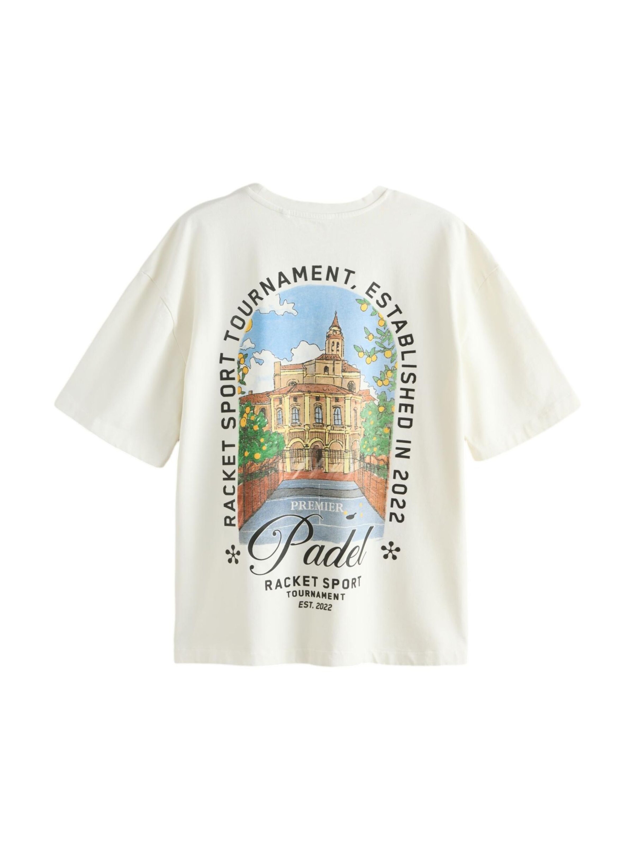 Next T-Shirt en XS en bleu clair / cappuccino / noir / blanc, Vue avec produit
