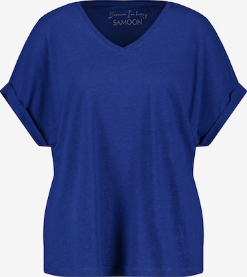 SAMOON Shirt in Blauw: voorkant